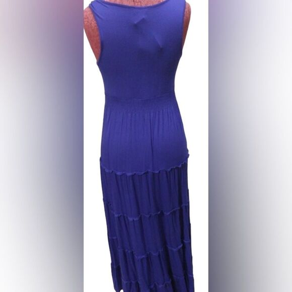 Spense Purple tiered maxi dress XL - Picture 3 of 7